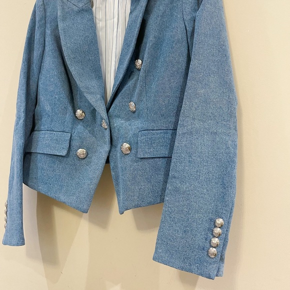 VERONICA BEARD Cooke Double-Breasted Dickey Jacket US8 - Picture 6 of 9